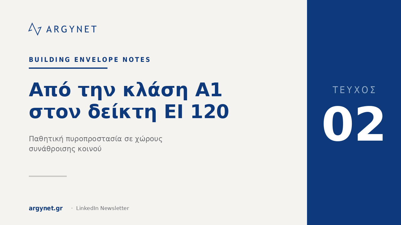 Από την κλάση A1 στον δείκτη EI 120