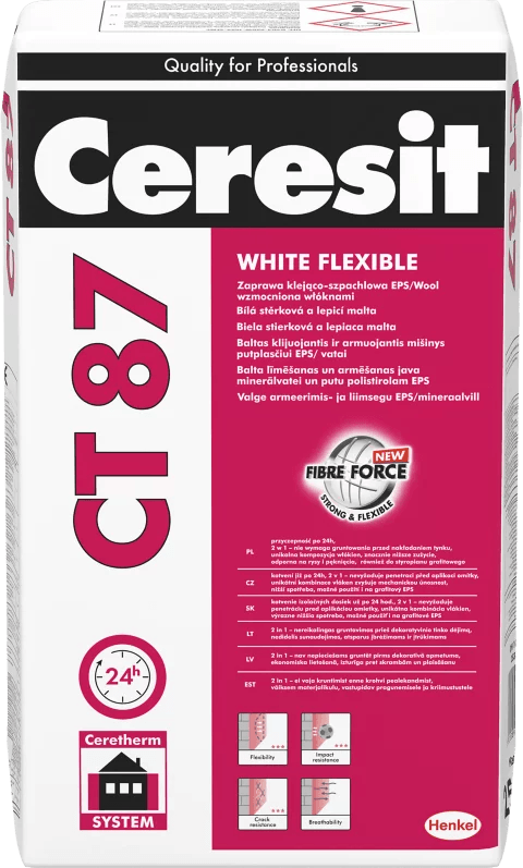 CERESIT CT 87 White Flexible | Ινοπλισμένο κονίαμα βασικής στρώσης